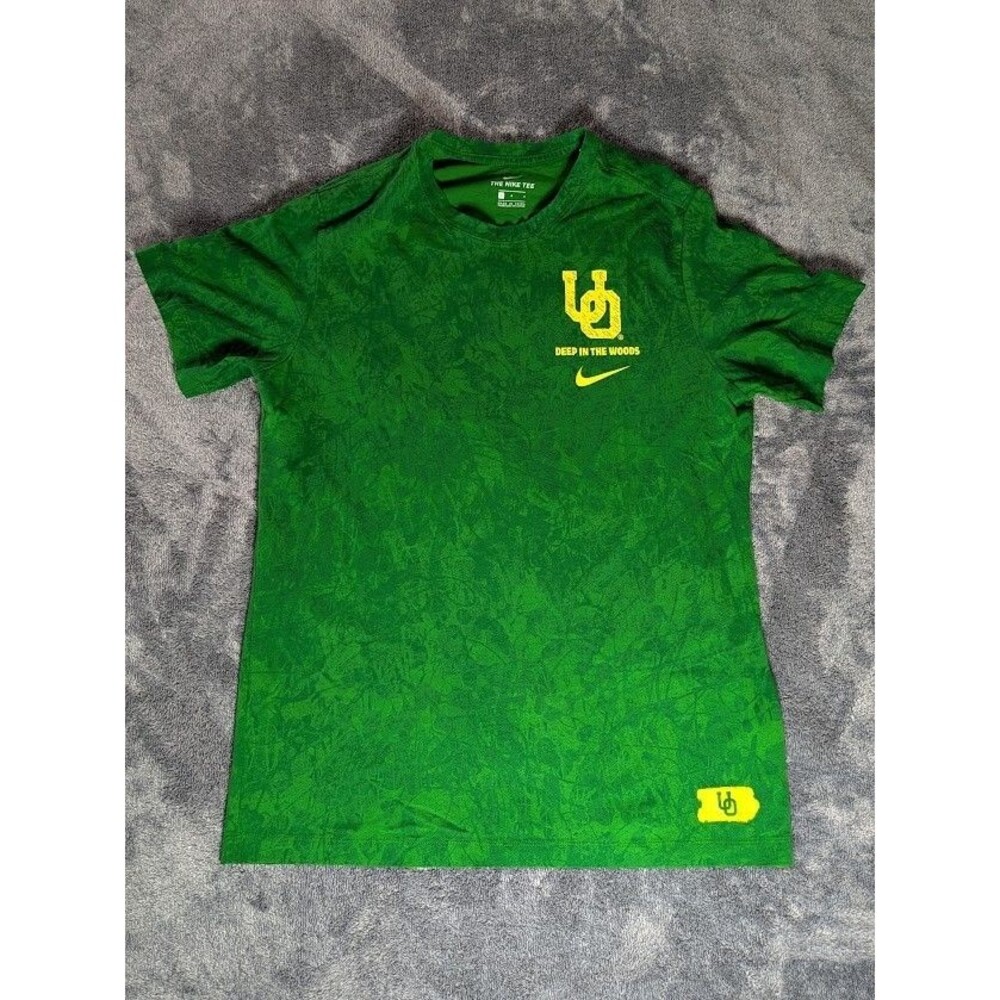 Nike Oregon Ducks Shirt Mens L Green Deep In The Woods Basketball Tee UO NCAA